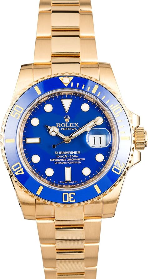 blue face rolex gold|Rolex submariner blue bezel price.